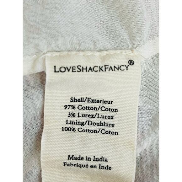 Loveshackfancy Shanely Floral Print Ruffled Mini Dress size Medium - Picture 7 of 8